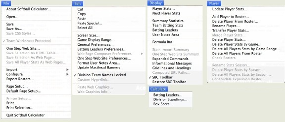 basic menus
