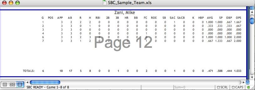 player web page